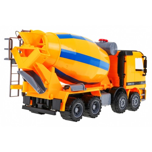 Stavebná betonárka pre deti 3+ Realistický model 1:10 + Pohyblivé časti + Otočná miešačka