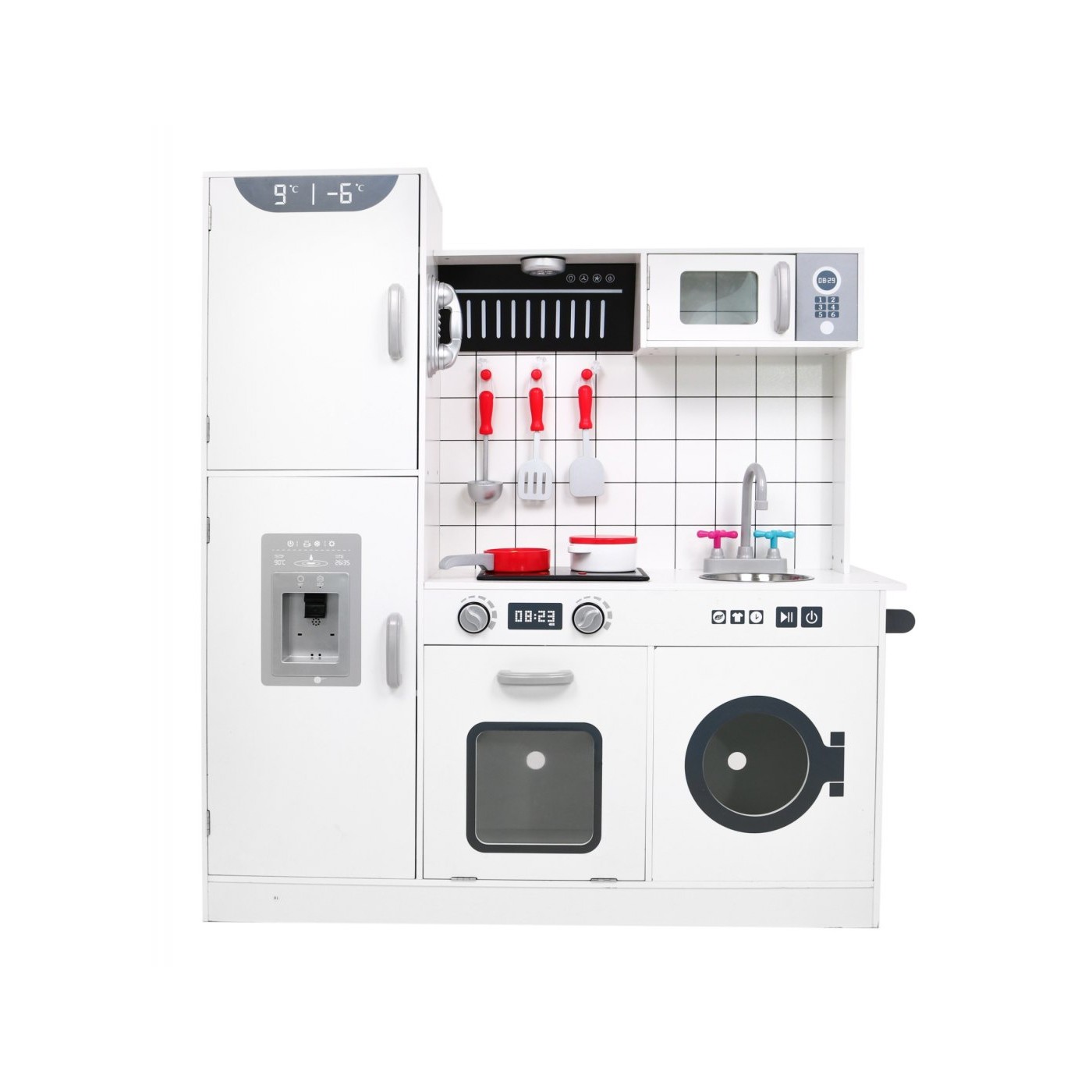 Mega Drevená Kuchyňa s Efektmi Svetla a Zvuku