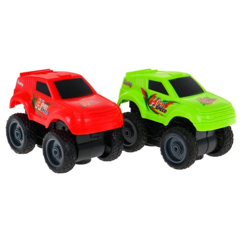 Extrémna závodná dráha pre deti 3+ Trasa na zostavenie 198 ks. + 2 autíčka s magnetom