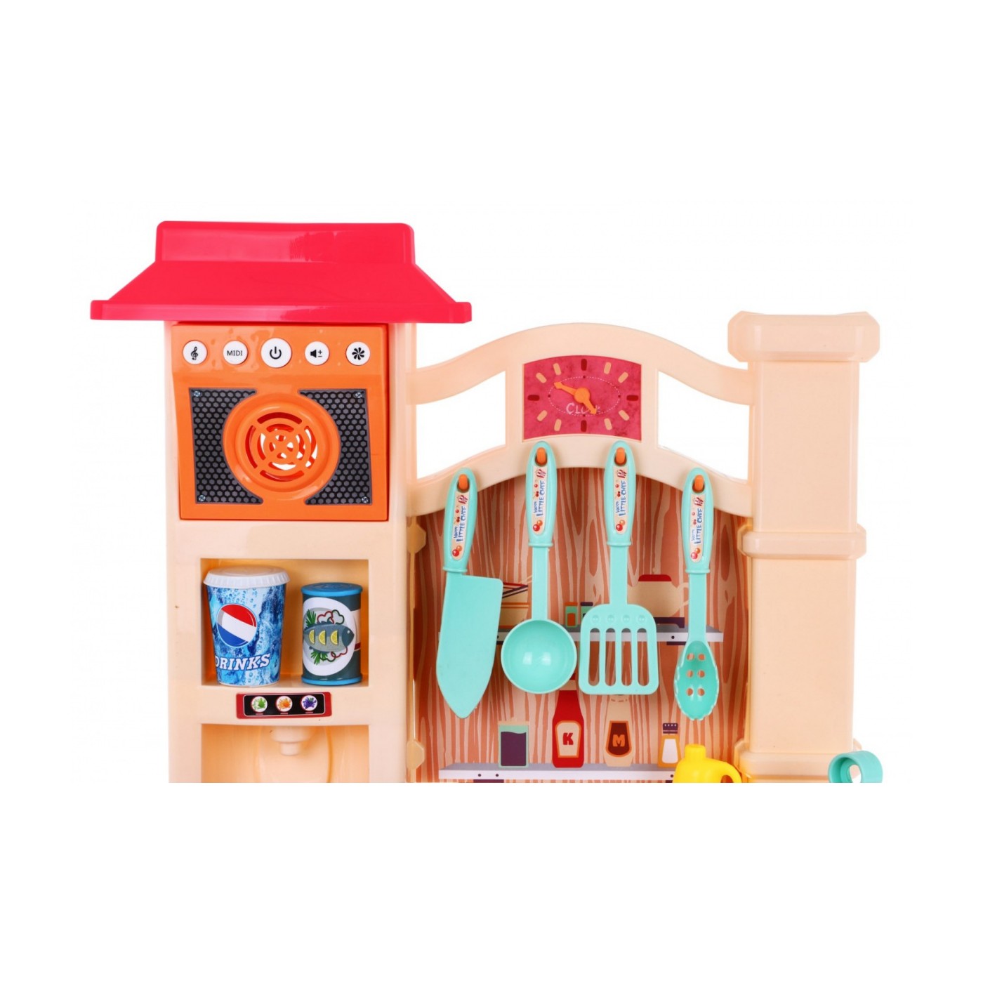 Ružová kuchyňa pre deti 3+ Rádio + Interaktívny horák + Funkcia pary + Príslušenstvo
