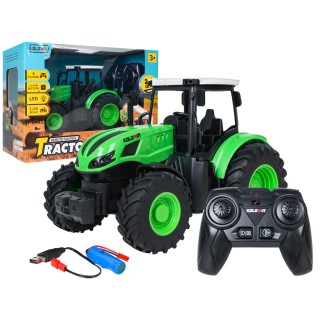 Zelený traktor 1:24 s diaľkovým ovládaním