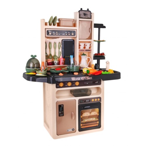 Štýlová kuchyňa pre deti 3+ Kran s vodou + Interaktívny horák s parou + Audio panel 65 ks.