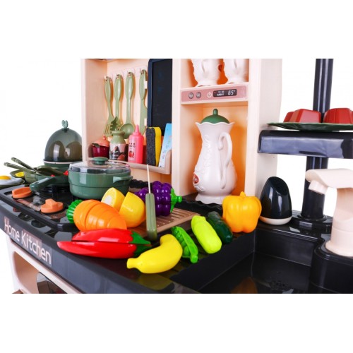 Štýlová kuchyňa pre deti 3+ Kran s vodou + Interaktívny horák s parou + Audio panel 65 ks.