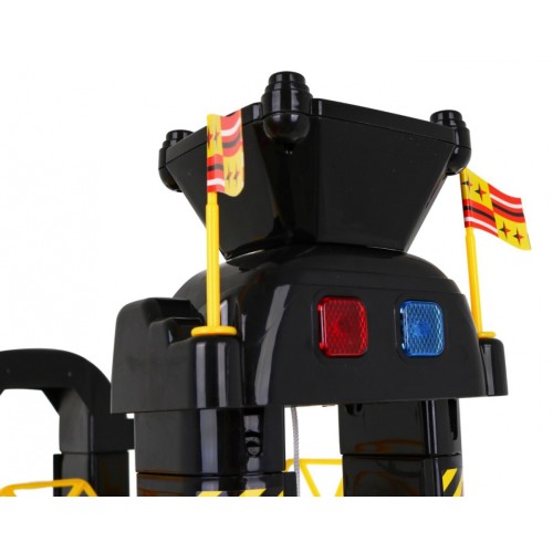 5-poschodové parkovisko pre deti 3+ Pohyblivý výťah + 10 autíčok angličákov + Svetlá