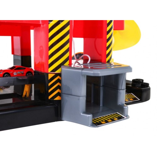 5-poschodové parkovisko pre deti 3+ Pohyblivý výťah + 10 autíčok angličákov + Svetlá