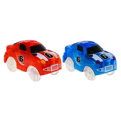 Svietiaci v tme závodný okruh pre deti 3+ Slučky 360 + Výšky 166 ks. + 2 autíčka LED