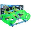 Svietiaci v tme závodný okruh pre deti 3+ Slučky 360 + 2 autíčka LED + 2 ovládače