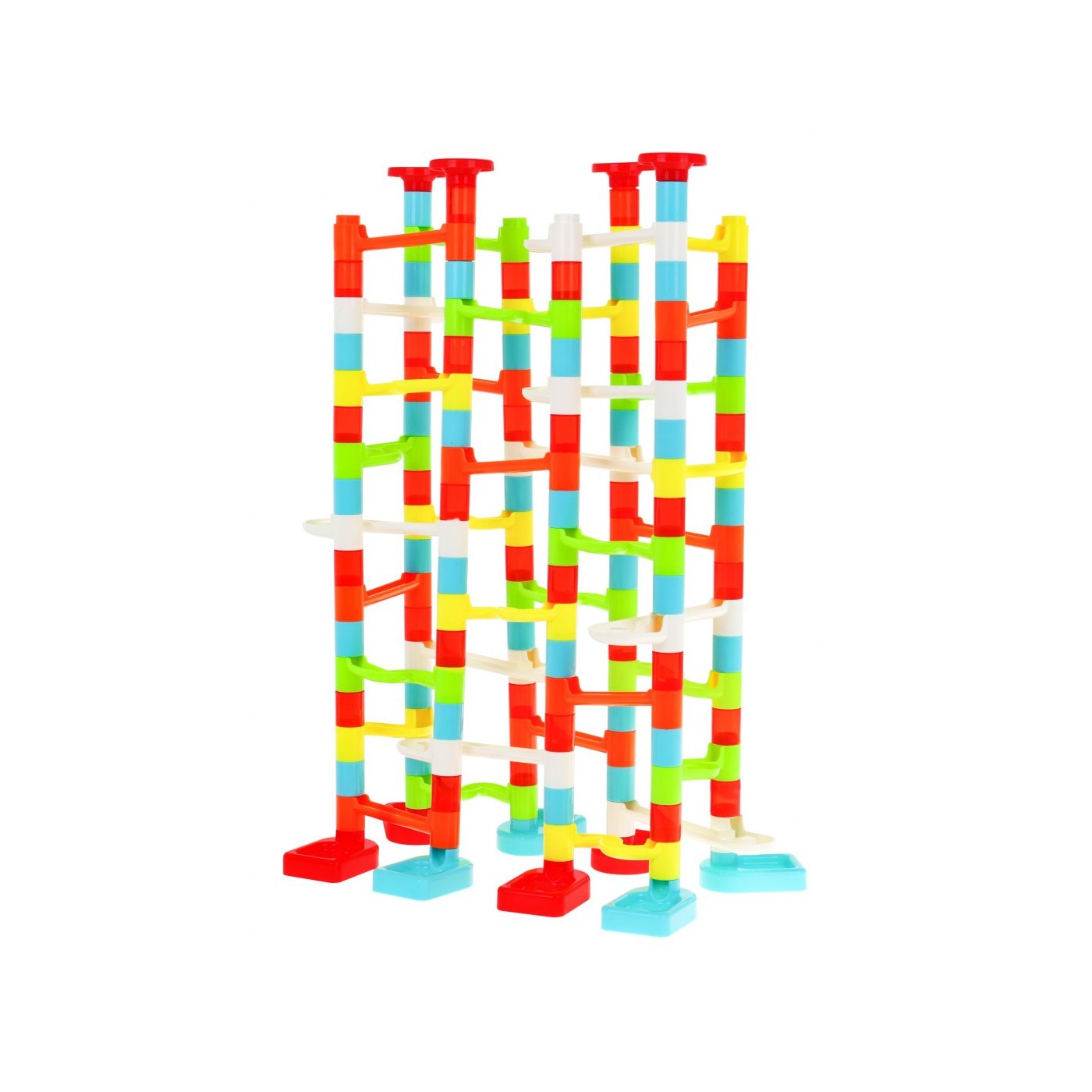 Závodná dráha na Guličky pre deti 3+ Samostatné budovanie + Mnoho variant + 176 ks.