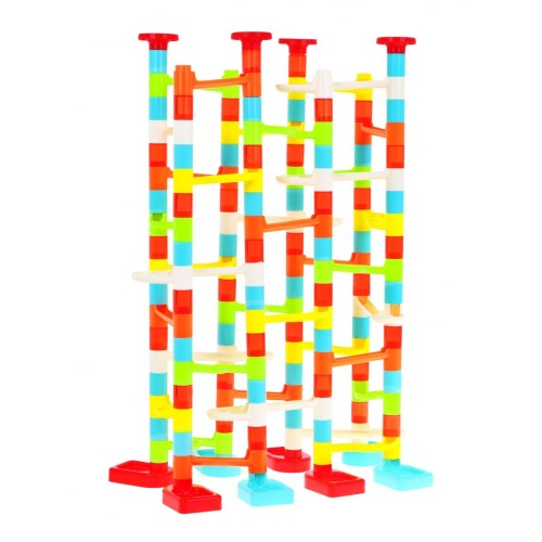 Závodná dráha na Guličky pre deti 3+ Samostatné budovanie + Mnoho variant + 176 ks.