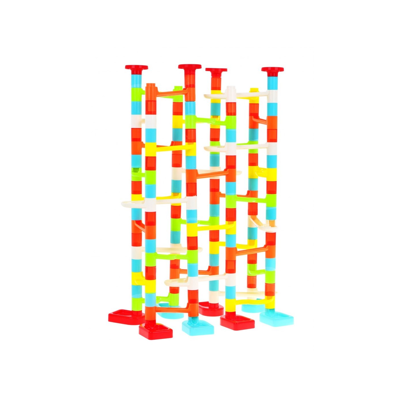 Závodná dráha na Guličky pre deti 3+ Samostatné budovanie + Mnoho variant + 176 ks.