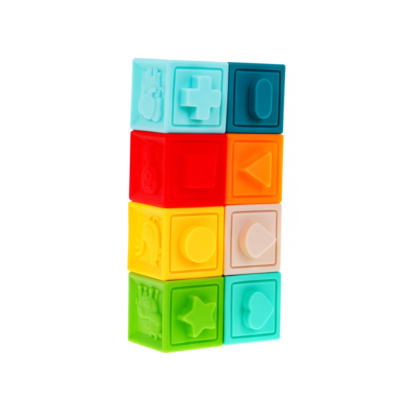 Mega sada 20 mäkkých guličiek kocky zvieratá pre deti 6m+ Senzorická hračka Rehabilitácia rúk